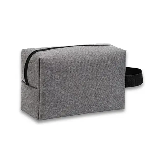 Bearky Mens Makeup Bag for Oxford Travel Cosmetic Pouch Toiletry Bag（Gray）